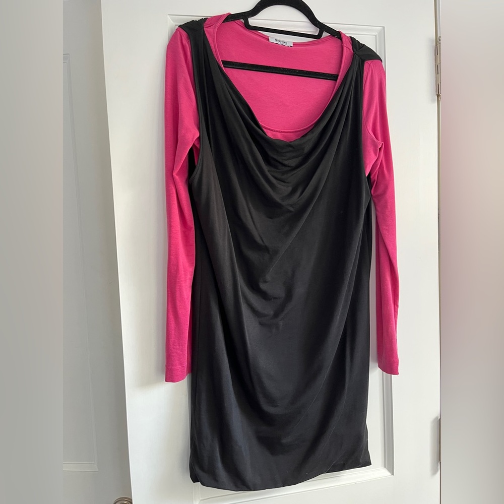 Moschino Cheap & Chic dual-layer dress